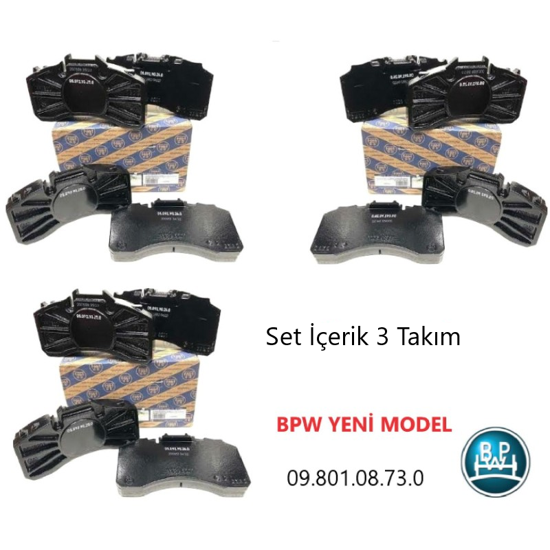 BPW Disk Fren Balatası 3 Set 29403-29404-BPW.09.801.08.73.0