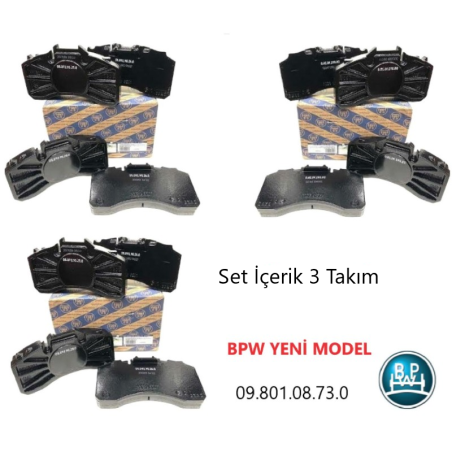 BPW Disk Fren Balatası 3 Set 29403-29404-BPW.09.801.08.73.0