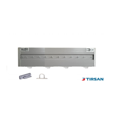 Tırsan Aluminyum Kapak Gagalı Kanca Eloksal 600 x 2515 mm -KG05339