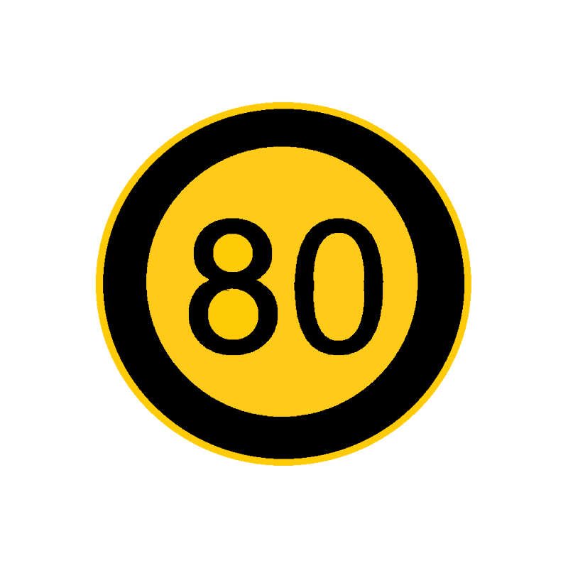Tırsan Kassbohrer 80 Hız etiketi  -ET00010