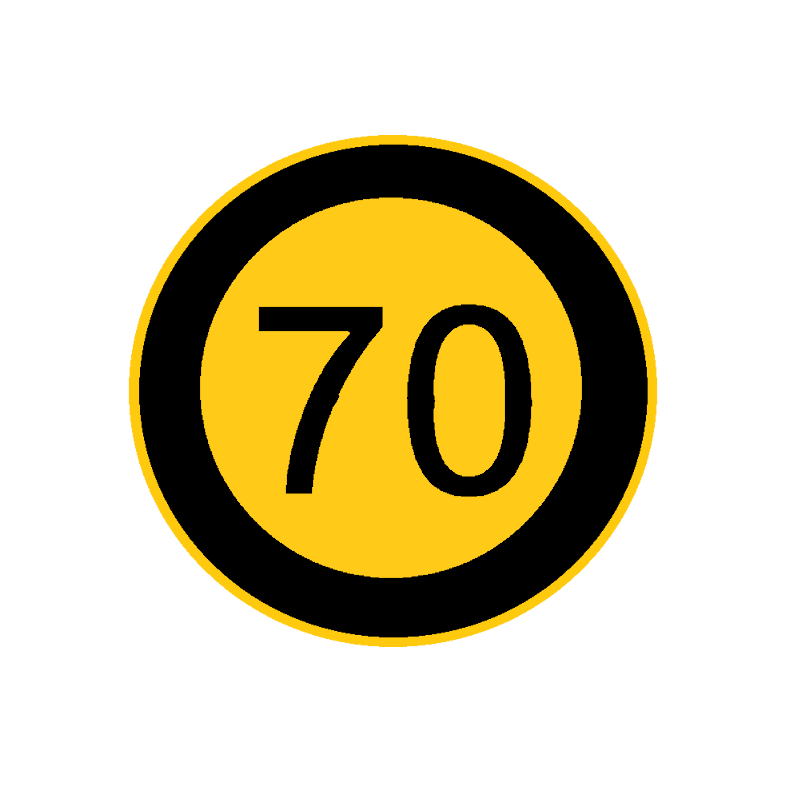 TIRSAN Kassbohrer 70 Hız etiketi