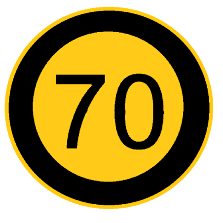 TIRSAN Kassbohrer 70 Hız etiketi