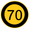 TIRSAN Kassbohrer 70 Hız etiketi