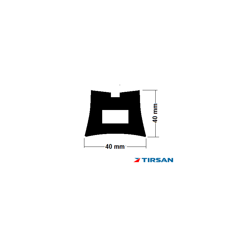 TIRSAN Forklift Bariyeri PVC 500 mm