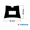 TIRSAN Forklift Bariyeri PVC 500 mm