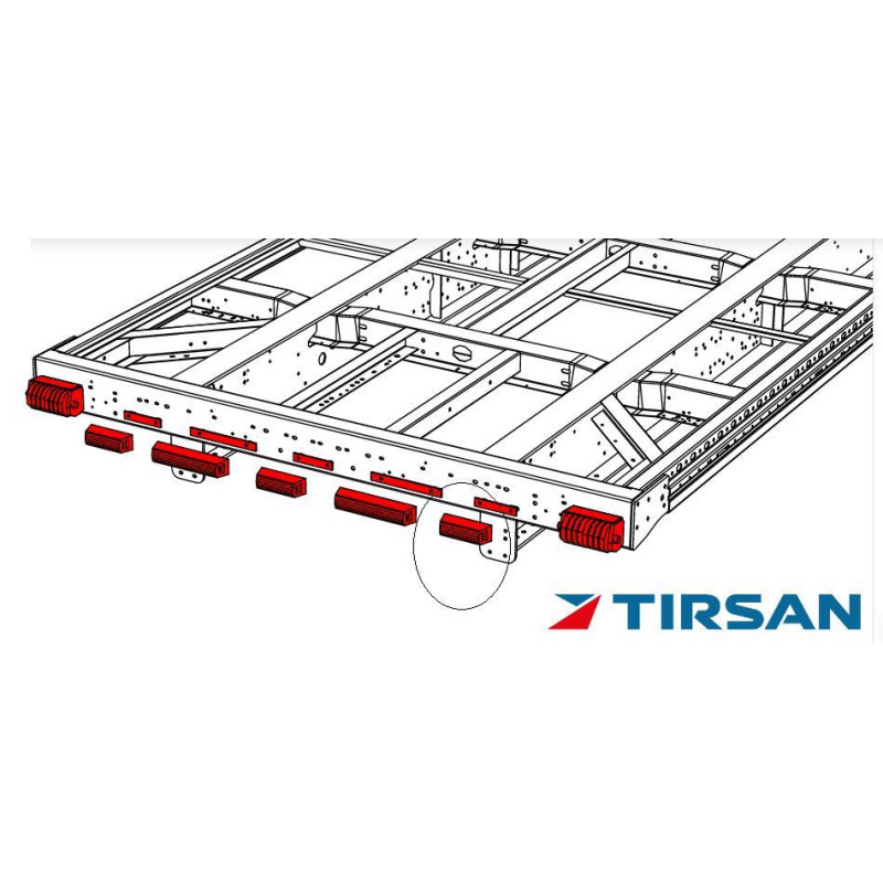 Tırsan Rampa Dayama Takozu 180 mm, tırsan rampa dayama takozu, tırsan rampa dayama, dayama takozu, 180 mm, tırsan dayama takozu