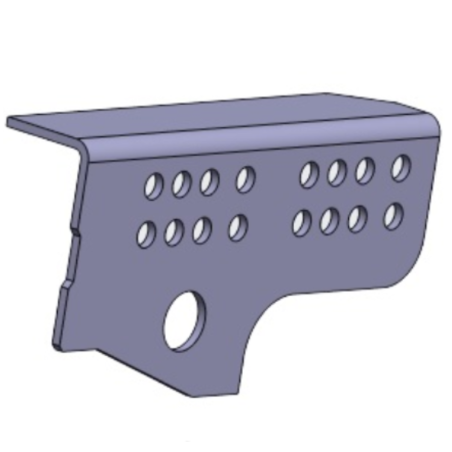 TIRSAN Bisiklet Korkuluğu Bağlantı Braketi Komple Sağ- BK10078