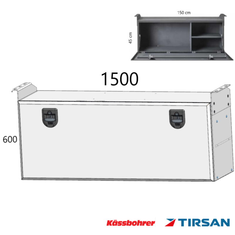 Tırsan Dorse Yemek Dolap Toz Boya Üsten Bağlantılı DL06155