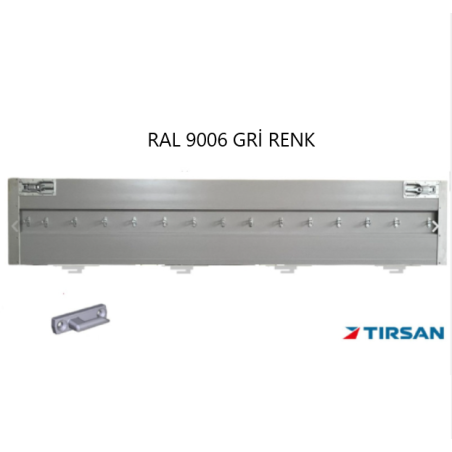 Tırsan Aluminyum Kapak Yeni Model 600 mm RAL 9006 Boy 3085 mm -KG01303