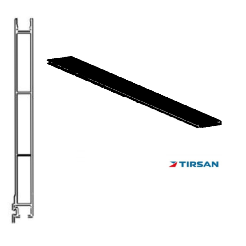 Tırsan Alüminyum Alt Yeni Model Profil 3085 (MG) Siyah 2.Kalite - AT-PR02343