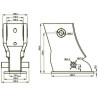 Ağır Tip Z Makas Kulak 27 Merkez 10 mm