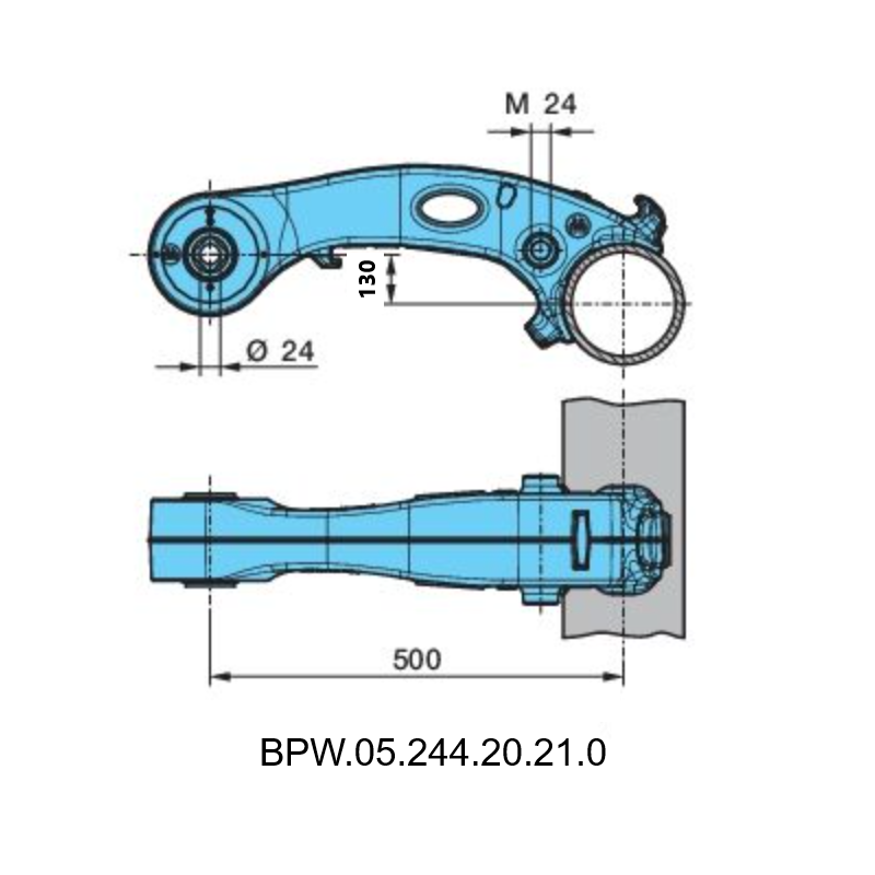 BPW Air ECO Compact Makas H 130 mm BPW.05.244.20.21.0
