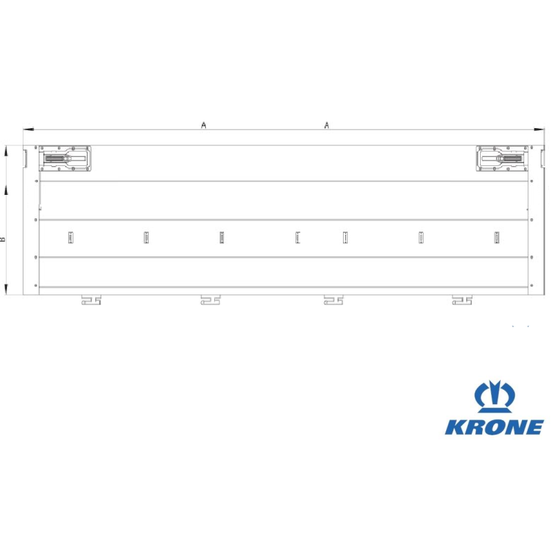 KRONE Kapak Yan 75 cm 3210 eloksal m.yıl.