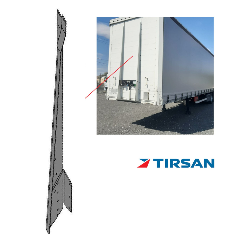 Tırsan Alüminyum Z Kros Ön Panel Takviyeli Sol 2690 mm -KR04228