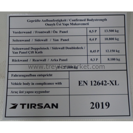 TIRSAN KTL Etiket