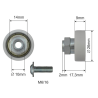 Dorse Üst Çatı Rulman Çap 26 mm  SCHMITZ