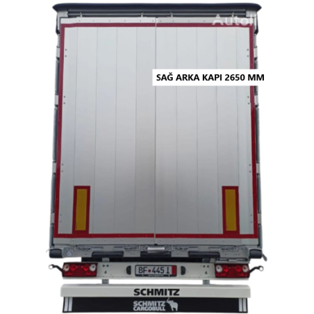 SCHMITZ Dorse Arka Kapı Alüminyum Sağ 4 Menteşeli 2650  mm - 1077644