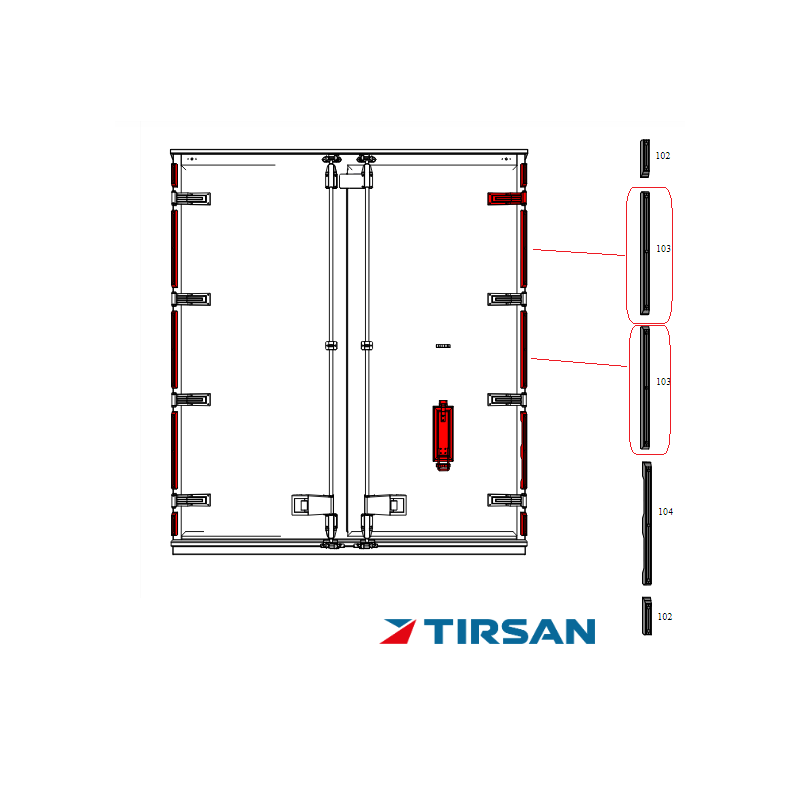 TIRSAN KAUCUK YAN DARBE TAKOZU BOY 550