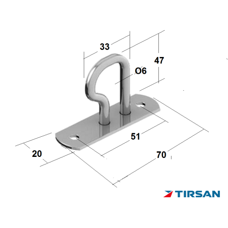 Tırsan Radyüslü Çadır Kancası -KC00009