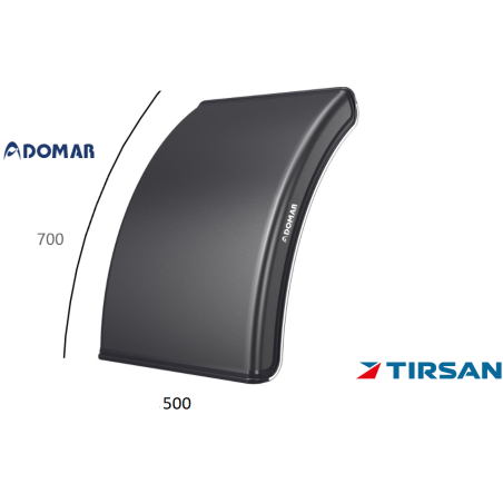 Tırsan Domar Dorse Çamurluk Çeyrek -CA00090