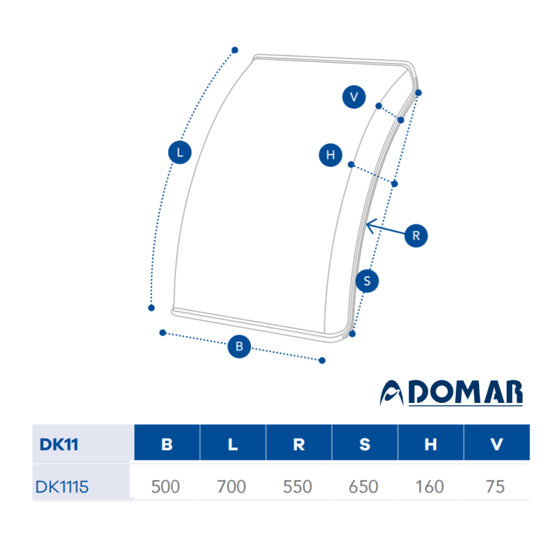 Tırsan Domar Dorse Çamurluk Çeyrek -CA00090