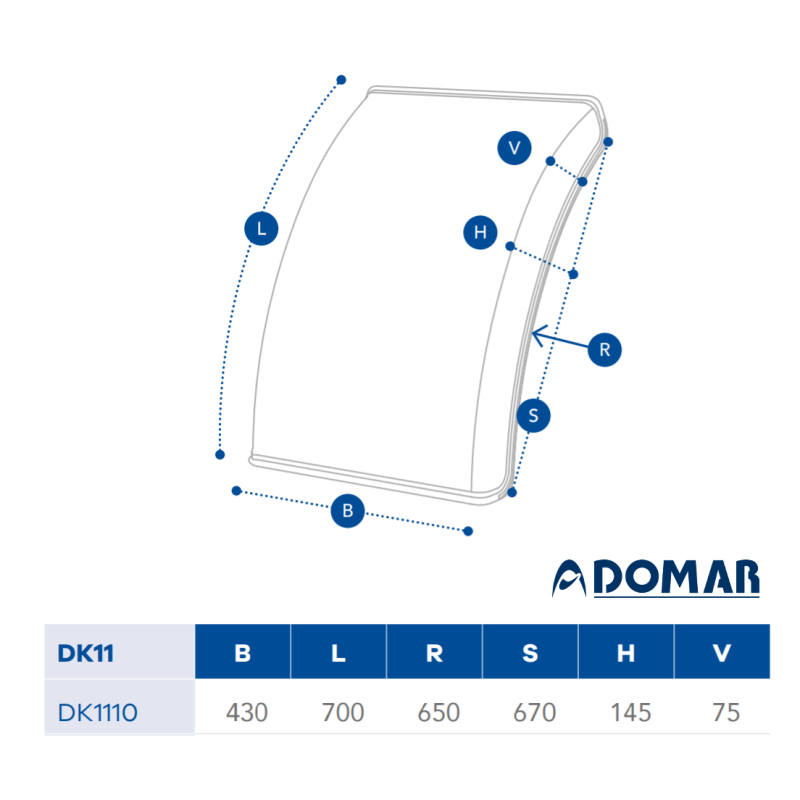 Tırsan Domar Dorse Çamurluk Çeyrek-CA00086
