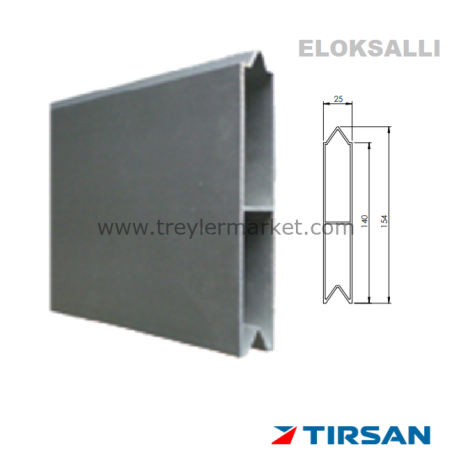 Alüminyum Tahtalık Profil 3185 cm TIRSAN Tip Eloksal