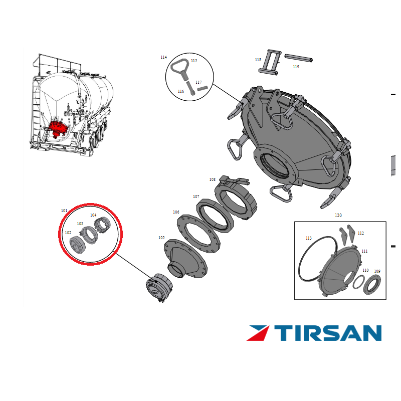 TIRSAN TANKER TW-ERKEK KAPLIN TD114 100 PIRINC BEYAZ C 104 NO