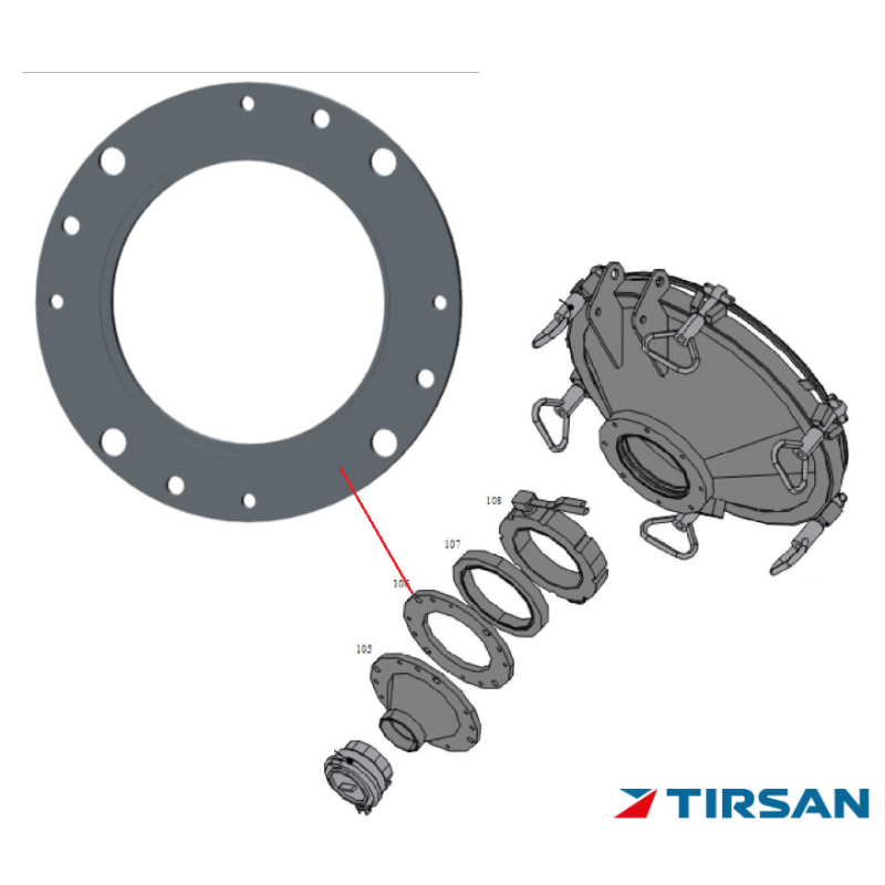 TIRSAN TANKER FLANS DIN2501-OD200-1.4301