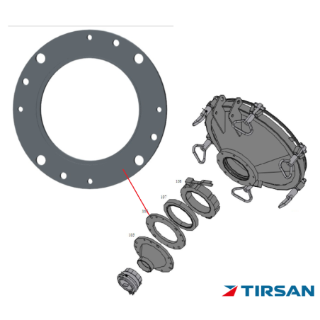 TIRSAN TANKER FLANS DIN2501-OD200-1.4301