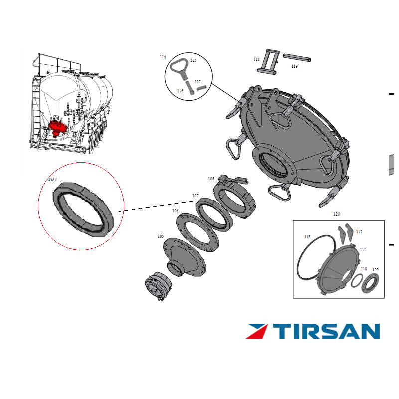 TIRSAN TANKER FLANS 260X30-3.3535