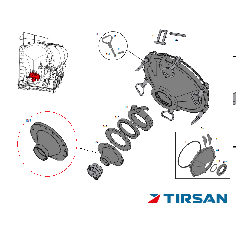 TIRSAN TANKER DARALTMA ADAPTORU 200 100 PASLANMAZ
