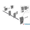 Tırsan Çamurluk Yarım 500 mm Domar Sol -CA00387