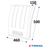 Tırsan Çamurluk Yarım 500 mm Domar Sağ -CA00388