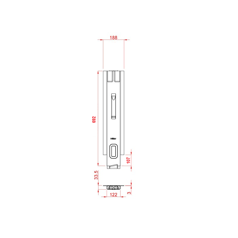 Tırsan Kassböhrer Kırma Baba 600 mm Açık Kasa -CB00343