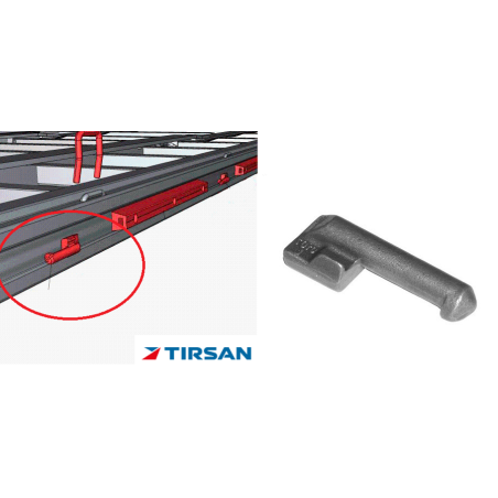 TIRSAN Alüminyum Kapak Televre Menteşe Erkeği
