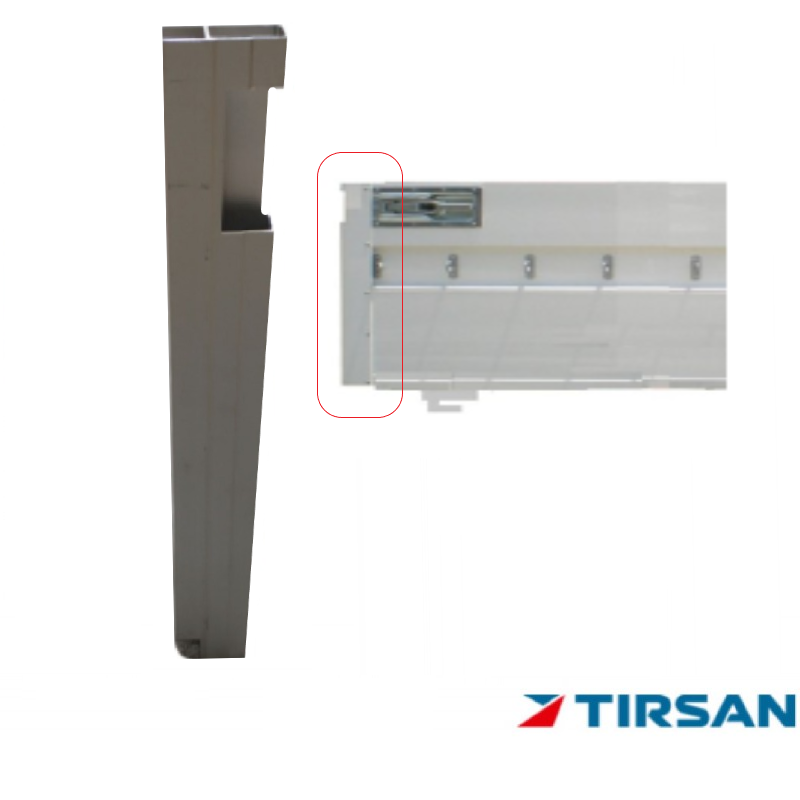 TIRSAN Alüminyum Kapak Kilit Profil Sol 610 mm