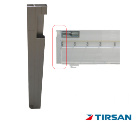 TIRSAN Alüminyum Kapak Kilit Profil Sol 610 mm