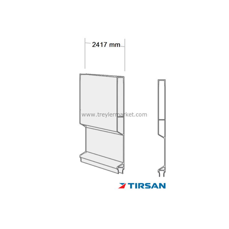 TIRSAN Alüminyum 5 Kapaklı Profil