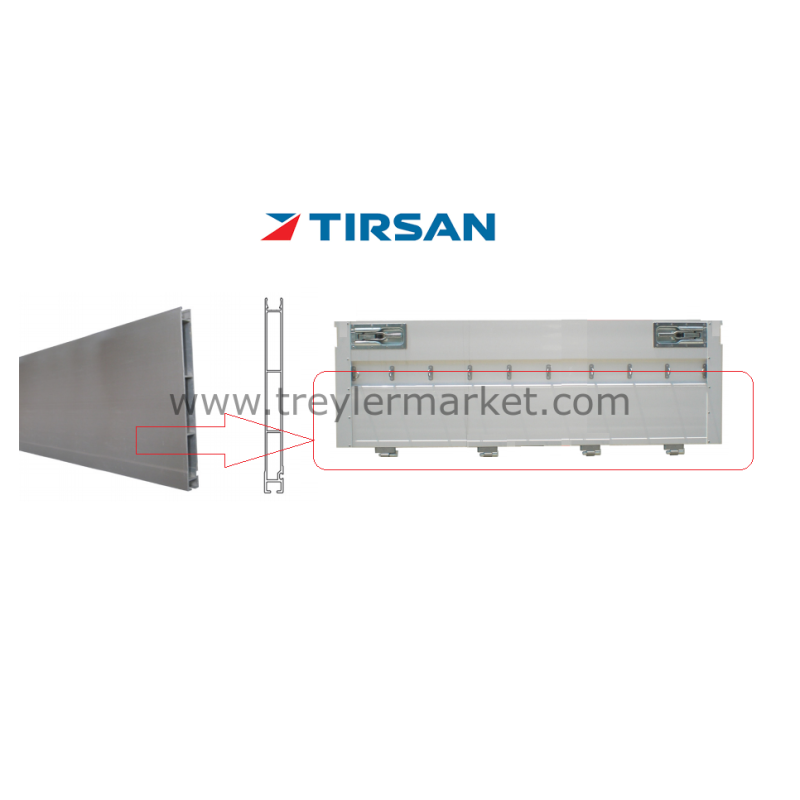 TIRSAN Alüminyum 4 Kapaklı Profil Eski Model