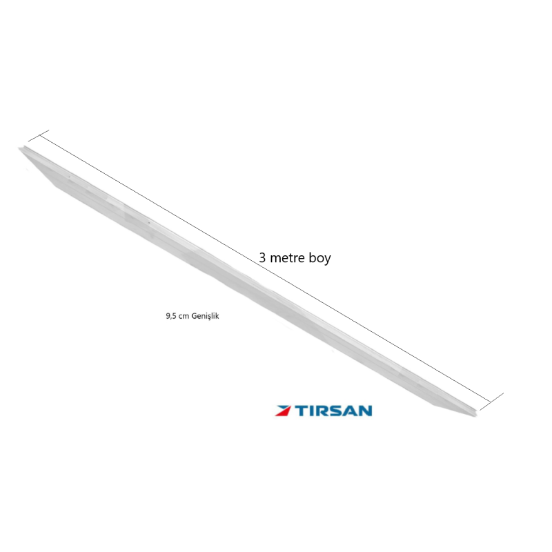 Tırsan Panel Dorse Arka Kapı 9,5 cm Profili Sol Kanat -PR05377