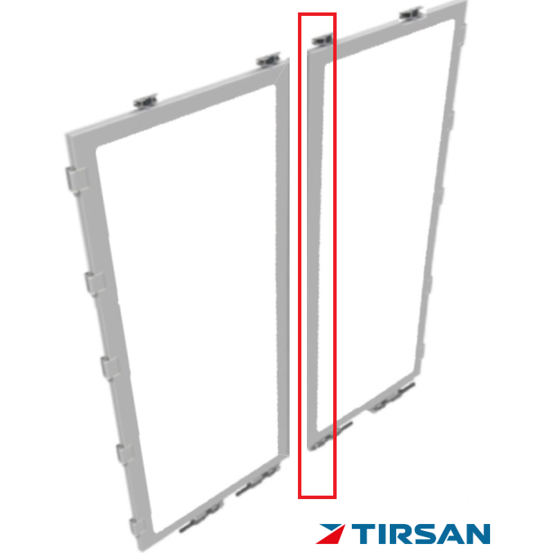 Tırsan Panel Dorse Arka Kapı 9,5 cm Orta Kertikli Profil 2830 cm -PR06349