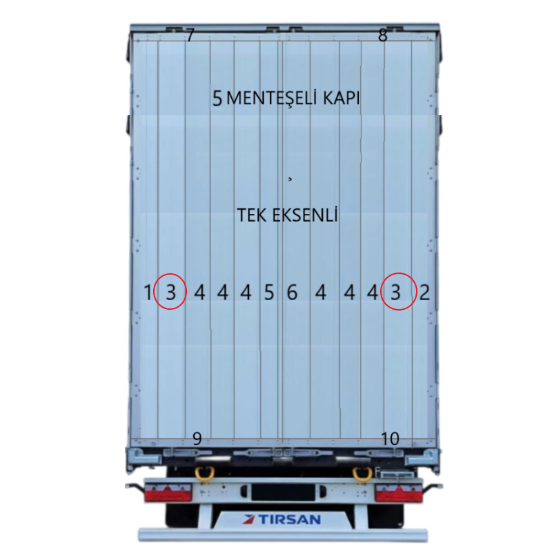 Tırsan Kapı Ara Kilit Profili 3020 Elx. -PR01883