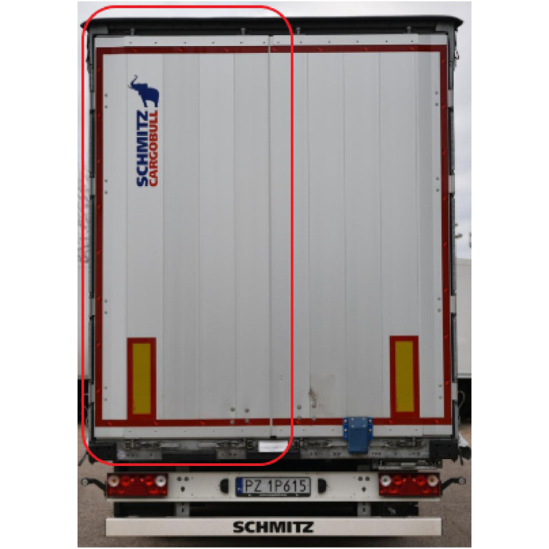 SCHMITZ Dorse Arka Kapı Alüminyum Sol 4 Menteşeli  2938 mm- 1048504