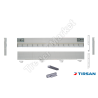 Tırsan Aluminyum Kapak Gagalı Kanca Eloksal 600 x 2515 mm -KG05339