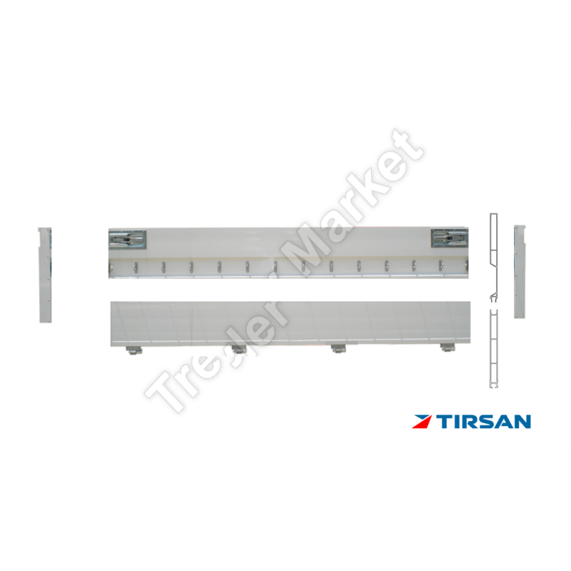 TIRSAN Alüminyum Arka Kapak 2420 x 600 mm Boyalı