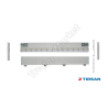 TIRSAN Alüminyum Arka Kapak 2420 x 600 mm Boyalı