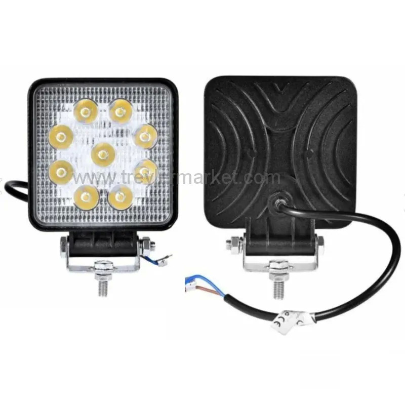 9 Led Kare Sis Çalışma Lambası DN630