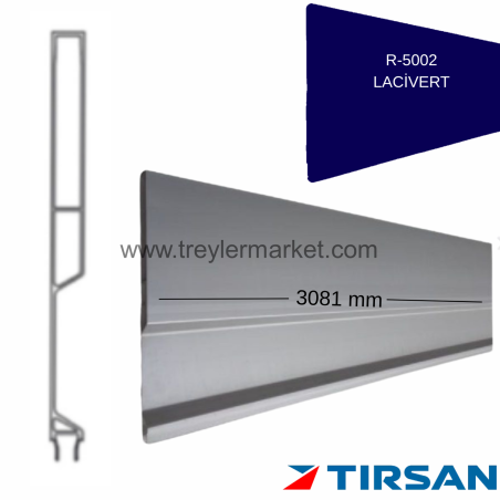 Tırsan Alüminyum Üst Profil 3081 (036) Lacivert 2.Kalite -AT-PR02314
