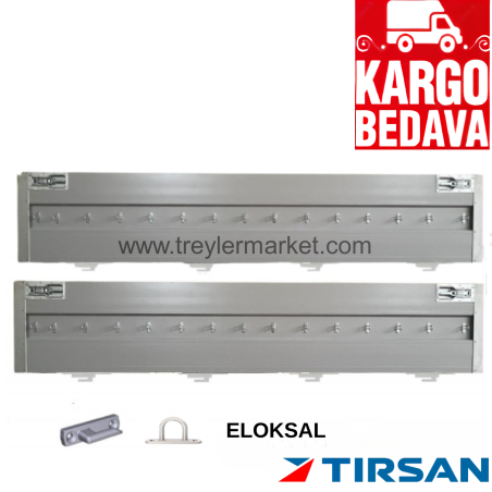 Tırsan Aluminyum Kapak Gagalı Kanca Eloksal 600 x 3179 -KG05356